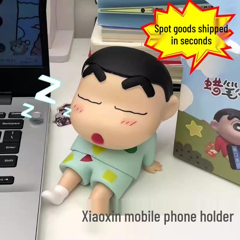 Shin-chan Anime Phone Holder: Cute Selfie and Streaming Stand for Students