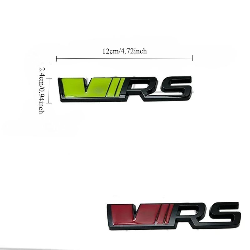 3D Metal VRS Sticker Car Styling for VRS Octavia Elroq Fabia Rapid Superb Kodiaq Front Grille Emblem Rear Trunk Decals