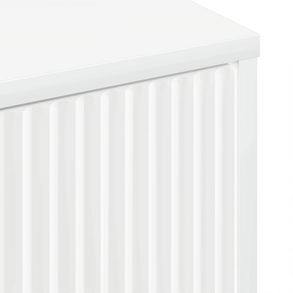 Sideboard High Gloss White 69.5 X 33 X 82 Cm Engineered Wood