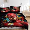 3pcs Flash Superhero Duvet Cover Set, 1 Duvet Cover + 2 Pillowcases (No Insert), High-Definition Print for All Seasons,Durable Yy251103042
