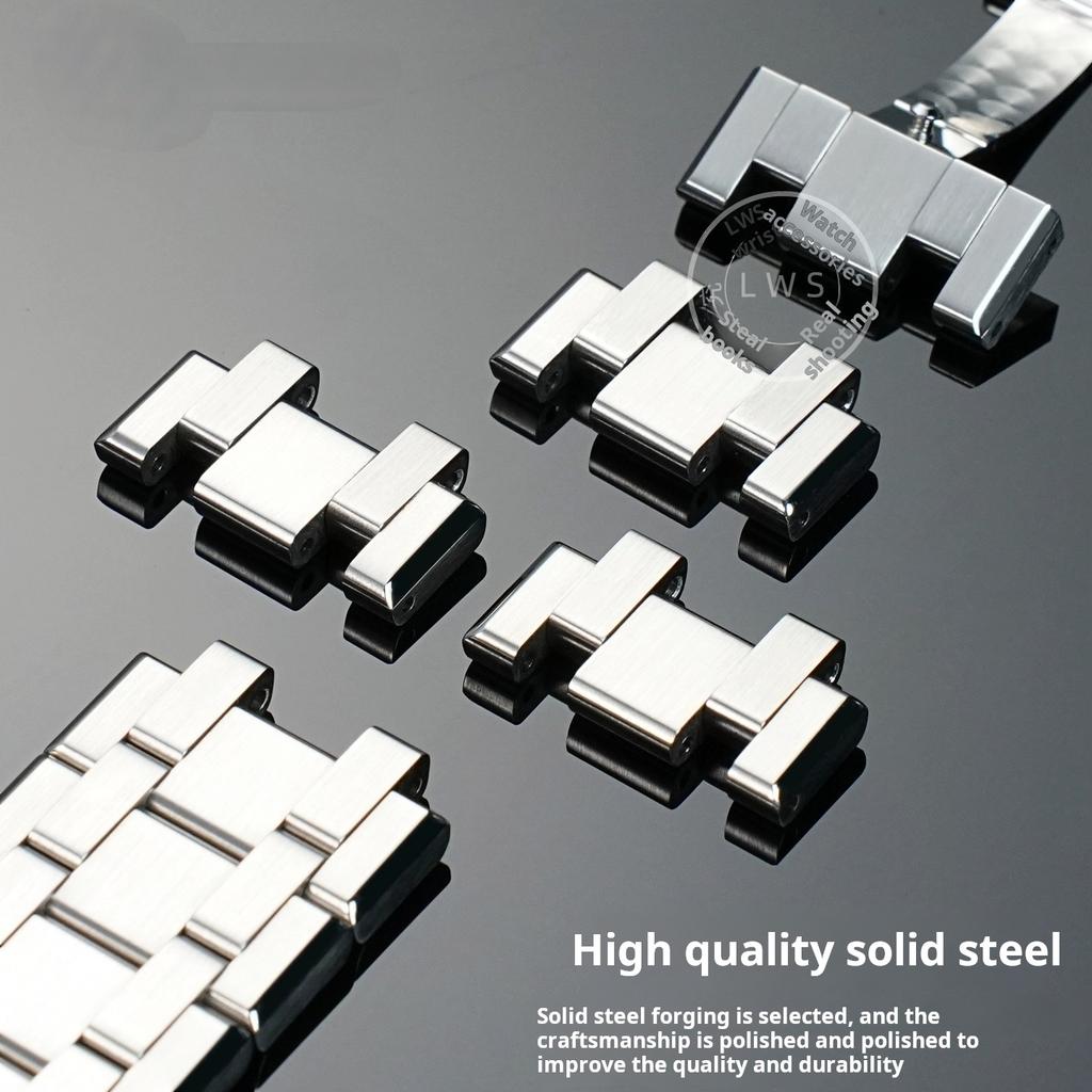 Stainless Steel Lengthened For MAURICE LACROIX AIKON AI6008 AI6038 Original Watch Strap Spliced Band Extended Parts Accessories