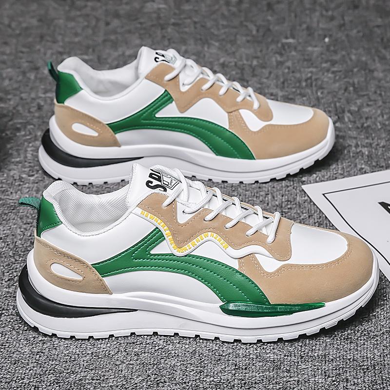 

New trendy fashion men s shoes breathable little white shoes student thick-soled wear-resistant sports shoes casual heightening board shoes r 39