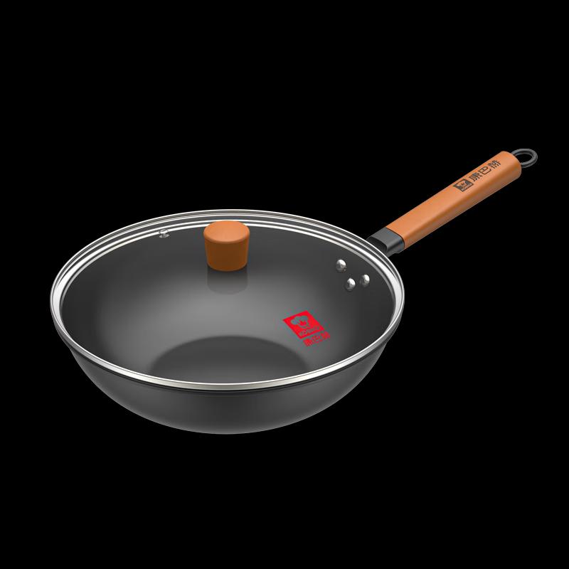 KOBACH LPB-C30XJ Non-Stick Refined Iron Wok