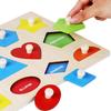 Montessori Wooden Geometric Shape Puzzle Board for Infant Education