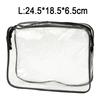 1PC Dust Proof Clear Cosmetic Bag Waterproof Travel Toiletry Organizer with Zipper Large Capacity Pouch