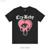 Cry Baby Sad Girls Club T Shirt Jersey Emo Soft Grunge Tumblr Aesthetic Top Edgy Streetwear Vintage Homme Graphic