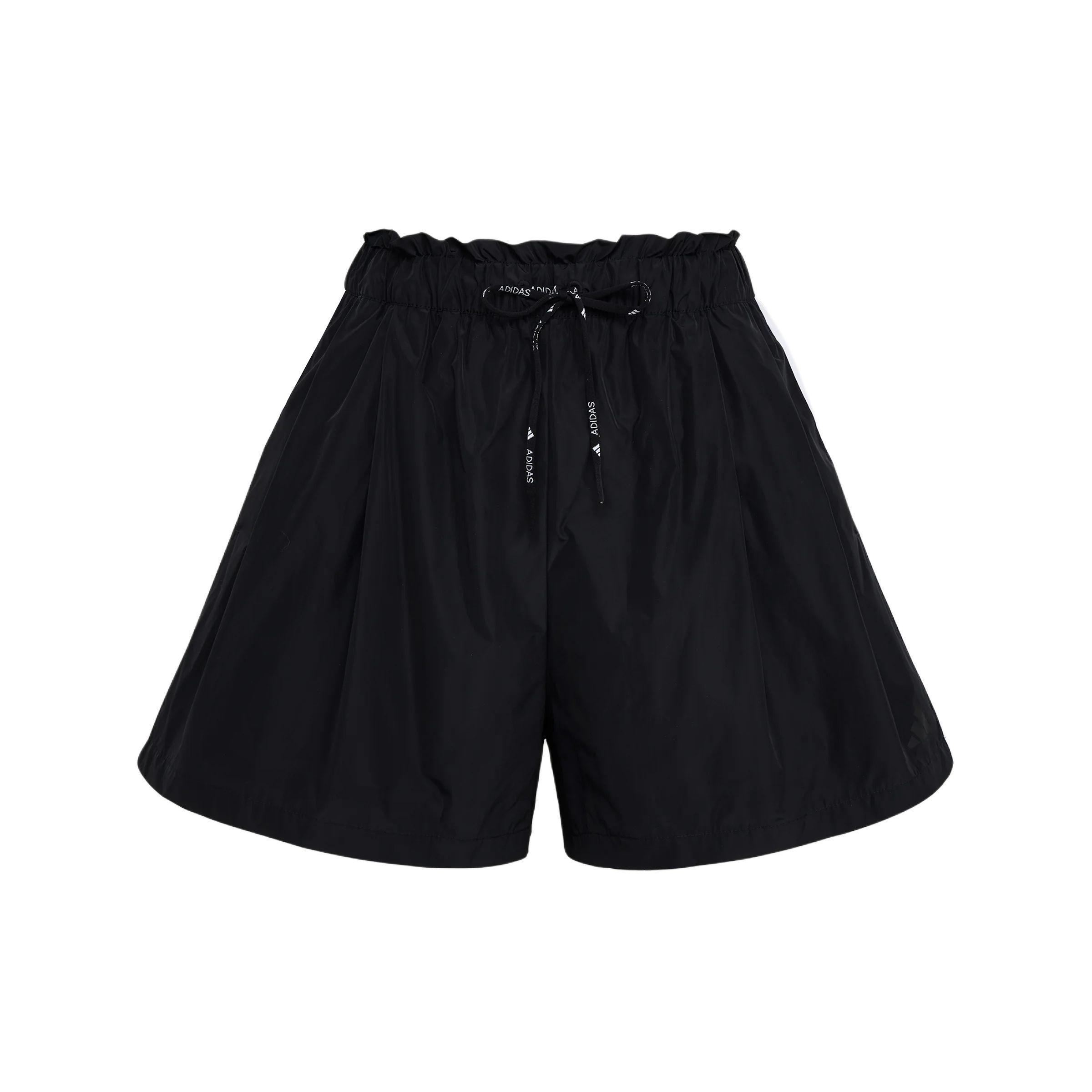 Adidas Woven Soccer Stripe Slim Fit Lace-Up Casual Shorts Women shorts LD2951 S