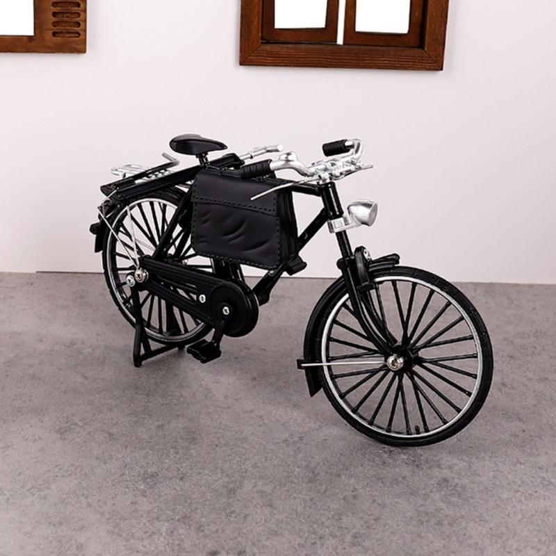 Metalowe Rowery Ozdoba na Biurko Kowalstwo Figurki Rowerów Miniaturowy Model Roweru Zabawka Dekoracje Domu Prezent na Parapetówkę