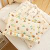 Supportive Neck Supporting Pillow Bear Rabbit Print Lightweight Pillow Gentle Comfortable Cotton Pillow for Infants