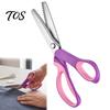 Quilting And Crafting Scissors Zigzag Sewing Scissors, Stainless Steel Serrated Shears with Ergonomic Handle, Sharp Blades for Fabric Handheld