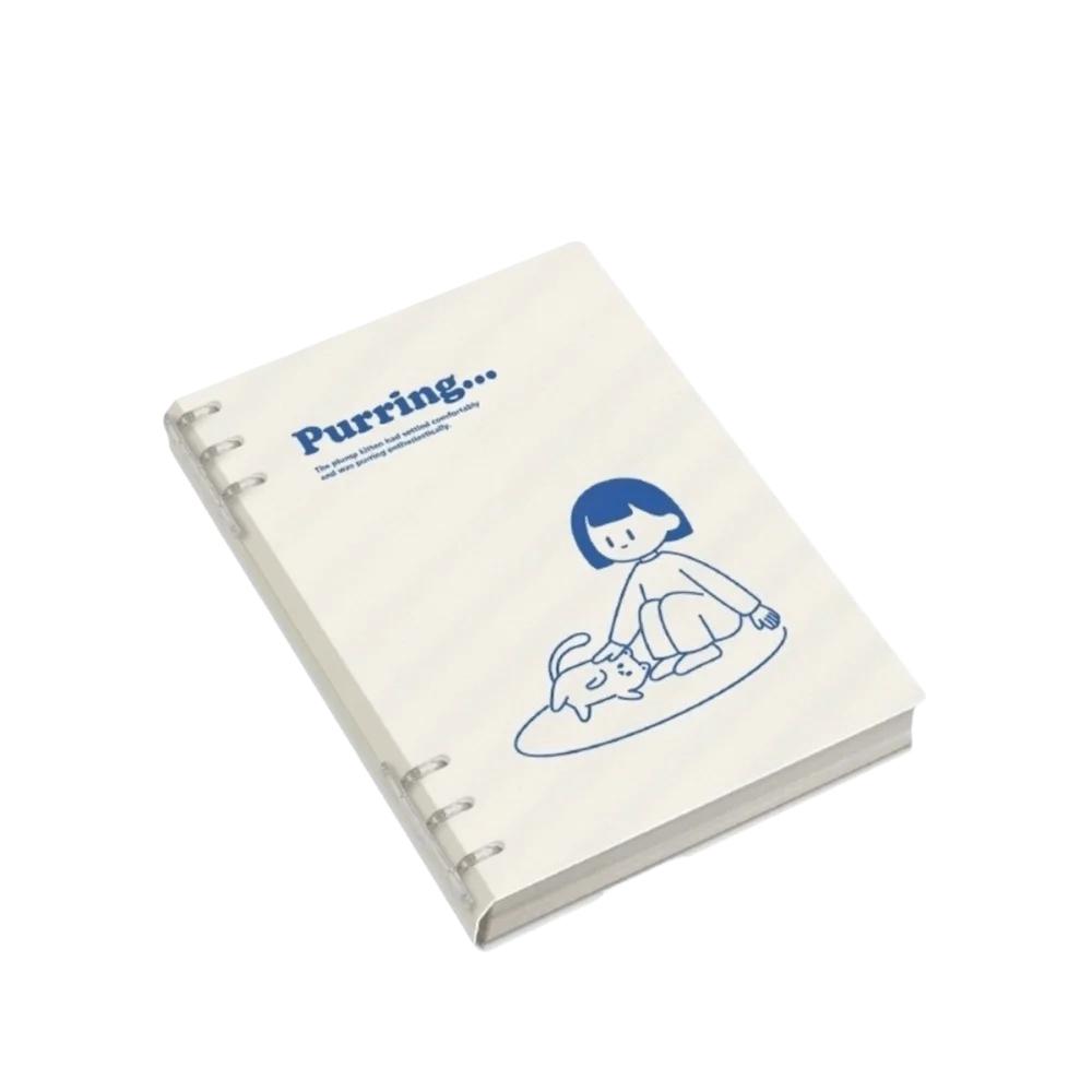 A5/B5 Loose-leaf Notebook Puppy Detachable Binder Notebook 60 Sheets/120 Pages Horizontal Line Note Book