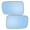 X Autohaux Mirror Glass Heated With Backing Plate RearView Mirror Glass Left & Right For 2000-2008 BMW 325Ci 760Li