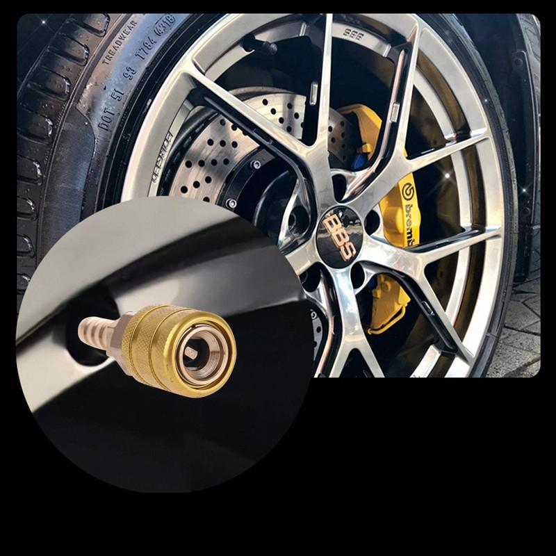 8mm mosiężny zacisk zaworu opony zacisk dyszy pompy szybkie podłączenie uniwersalny uchwyt pneumatyczny pompa inflatora Adapter złącze gwintowane