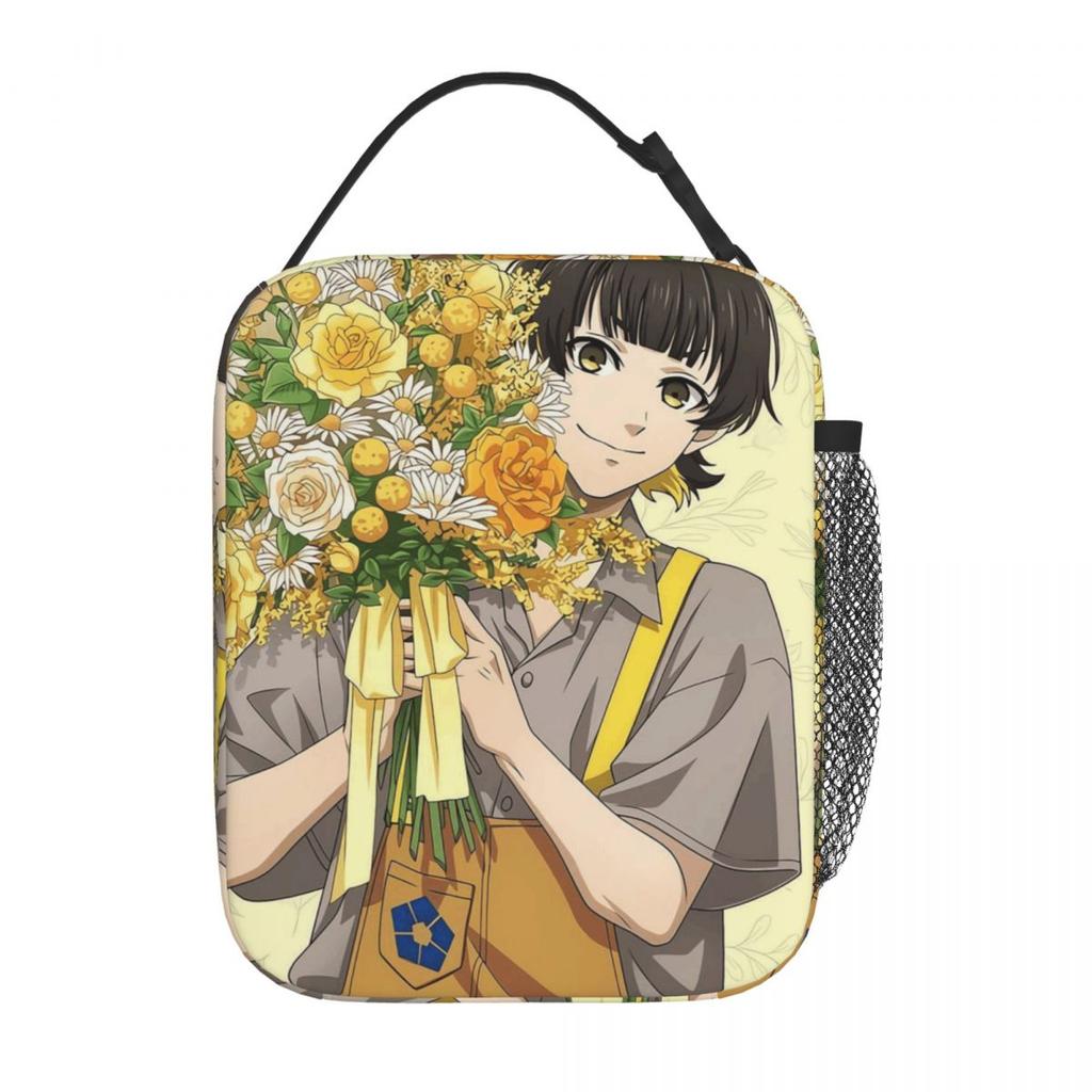 Anime Blue Locks Insulated Lunch Bag for Women Kids Portable Food Boxes Thermal Lunch Box Tote