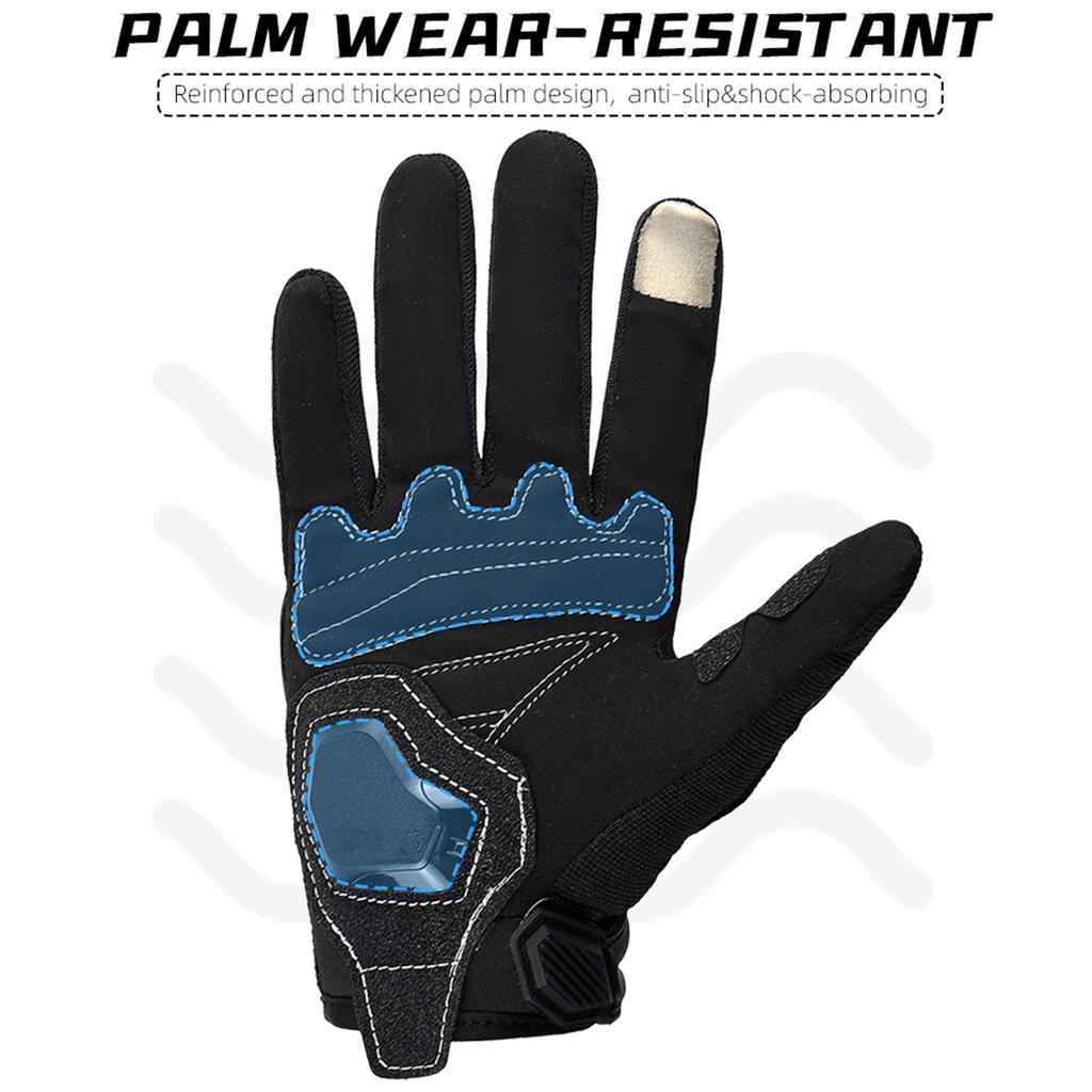 Anti-drop breathable men's and women's wear-resistant and non-slip touchscreen racing gloves