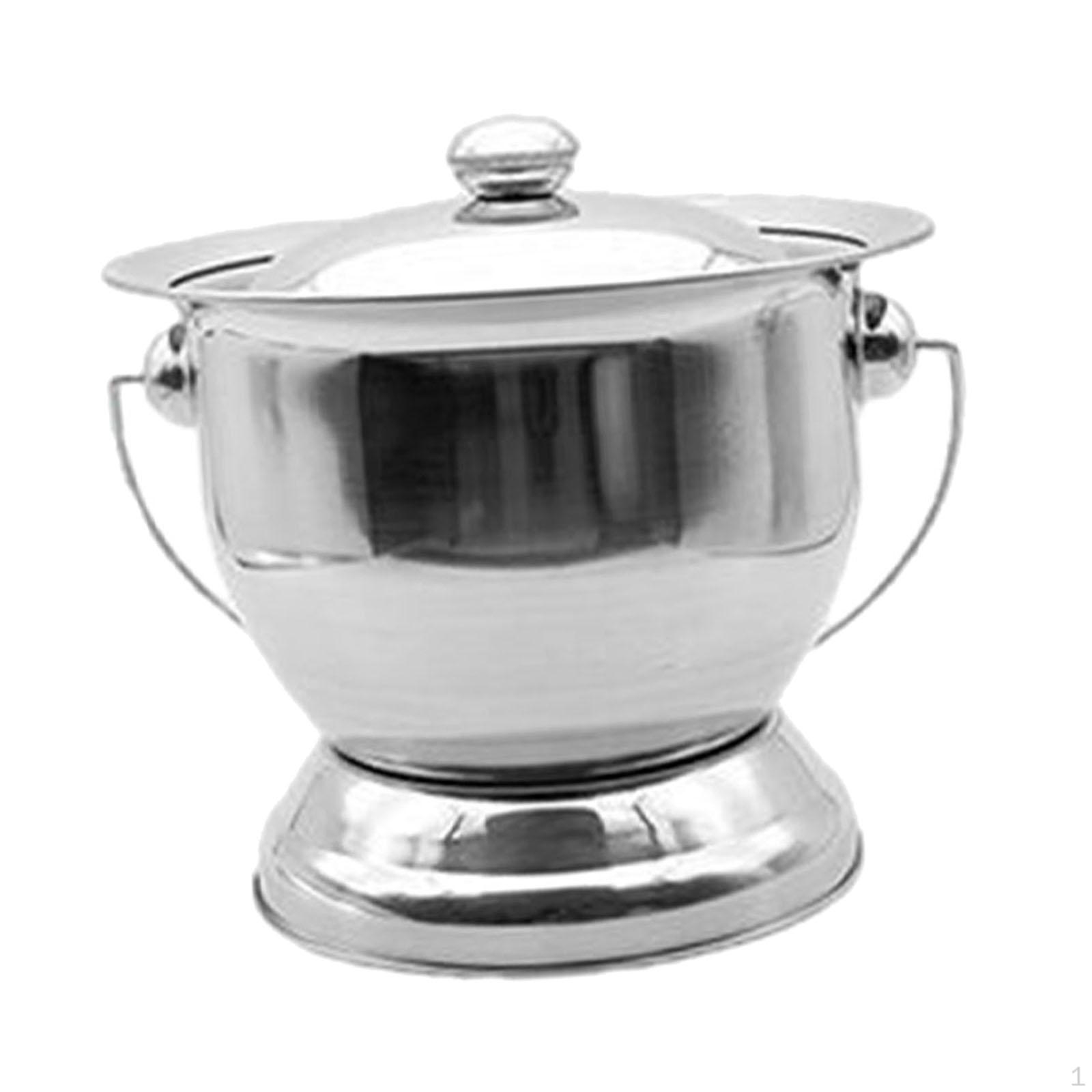 Ночной горшок, подкладное судно, плевательница с крышкой, многофункциональные для спальни, дома, женщин, мужчин серебряный