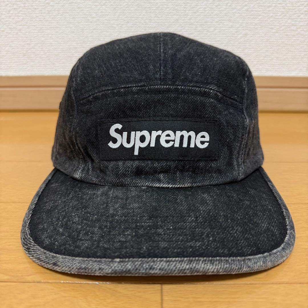 

[USED] Supreme Denim Camp Cap Black 24ss