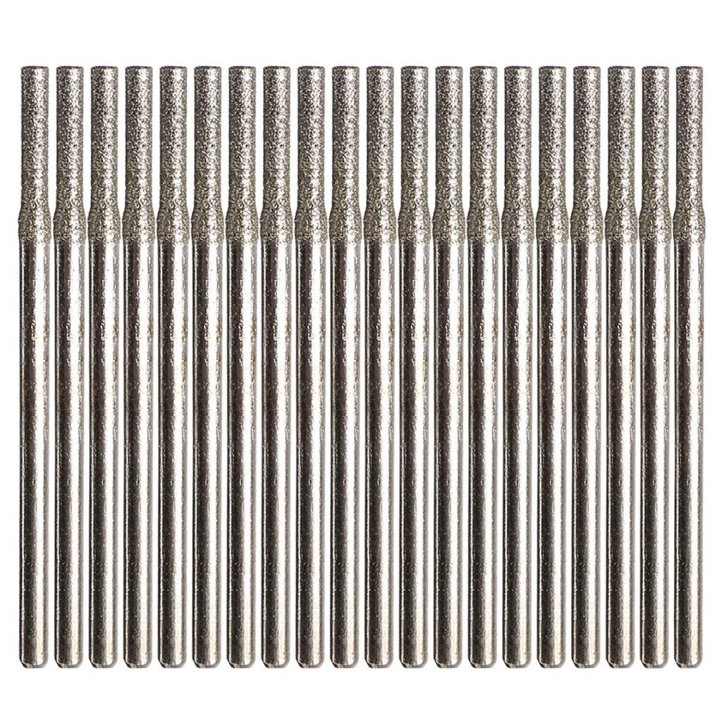 20Pcs 2mm Diamond Coated Hole Saw Solid Drill Bit For Glass Tile Ceramic Marble