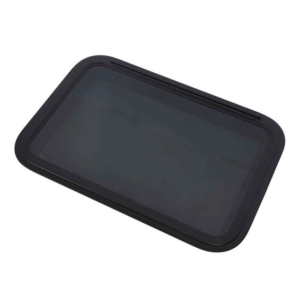 762x508mm  30.48x20.32in RV Window UV Proof Tinted Tempered Glass Camper Exit Window with Screen and Trim Ring for