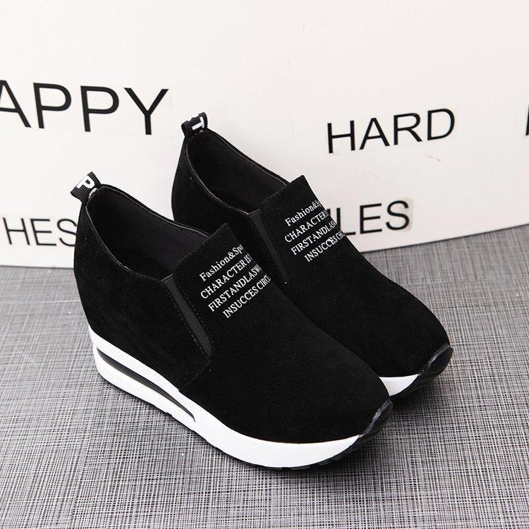 Four Seasons New Inner Height Increase Casual Platform Student Single Shoes