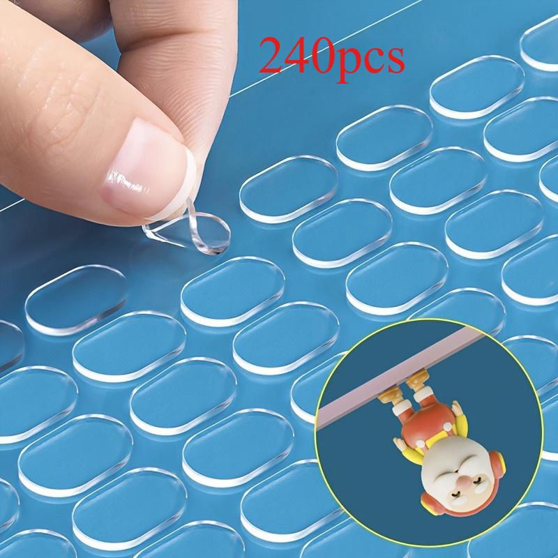 240/400PCS Transparent Double-Sided Adhesive Dots, Removable Strong Bond for DIY Crafts, Home Decor, Posters, Party Arrangements
