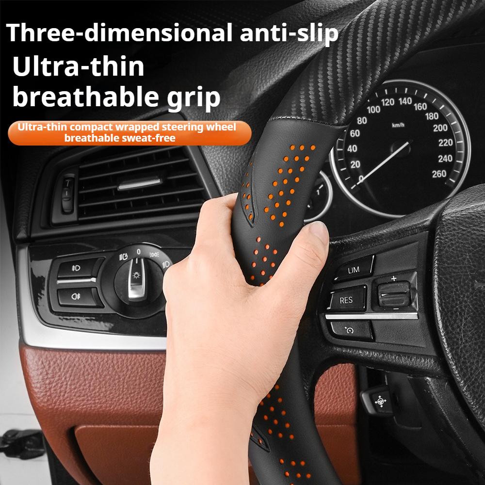 DBGO4 For Citroen C1 C2 C3 C4 C5 C6 VTS Xsara C-Crosser Berlingo AIRCROSS Carbon fiber Suede Car Steering Wheel Cover Auto Accessories