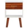 Nightstand Set of 2 Solid Acacia Wood 40 X 30 X 57 Cm