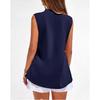 Summer New V-neck Casual Shirt Women's Vest Sleeveless Shirt