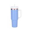 40oz Stainless Steel Insulated Travel Mug With Handle Straw Double Wall Vacuum Thermos Car Office Outdoor