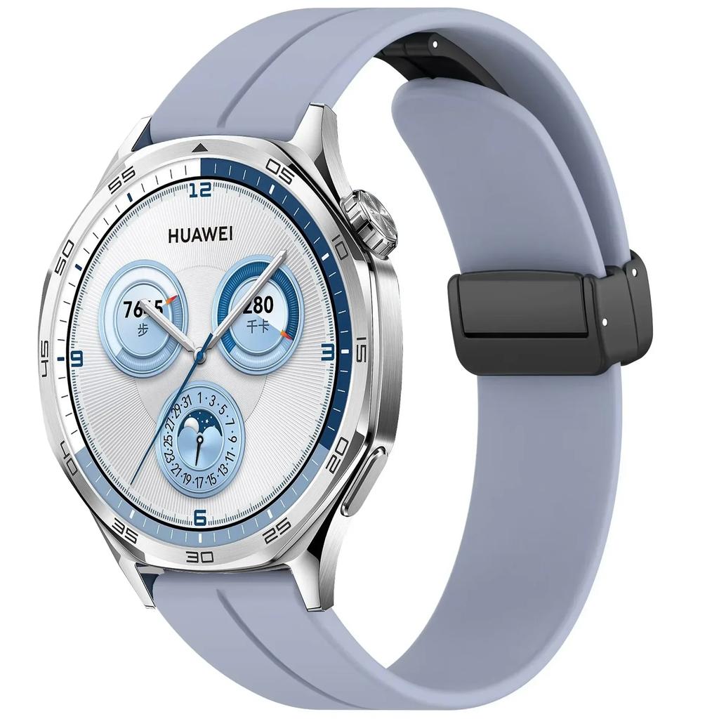 22mm 20mm Magnetic Loop Strap For Huawei Watch GT5/4/3/2/2e 46mm Silicone Bracelet for Samsung Galaxy Watch 7 6 5 4 40/44mm Band