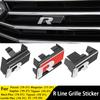 3D Car Grill Emblem Rline Badge R line Car Grille Stickers for Volkswagen VW Bora Sagitar Magotan Lavida Tryron Tharu Tiguan CWS1 