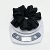 Minimalist Solid Matte Scrunchies Extra Large Voluminous Hair Ties High End Neutral Color Hair Band For Thick Hair