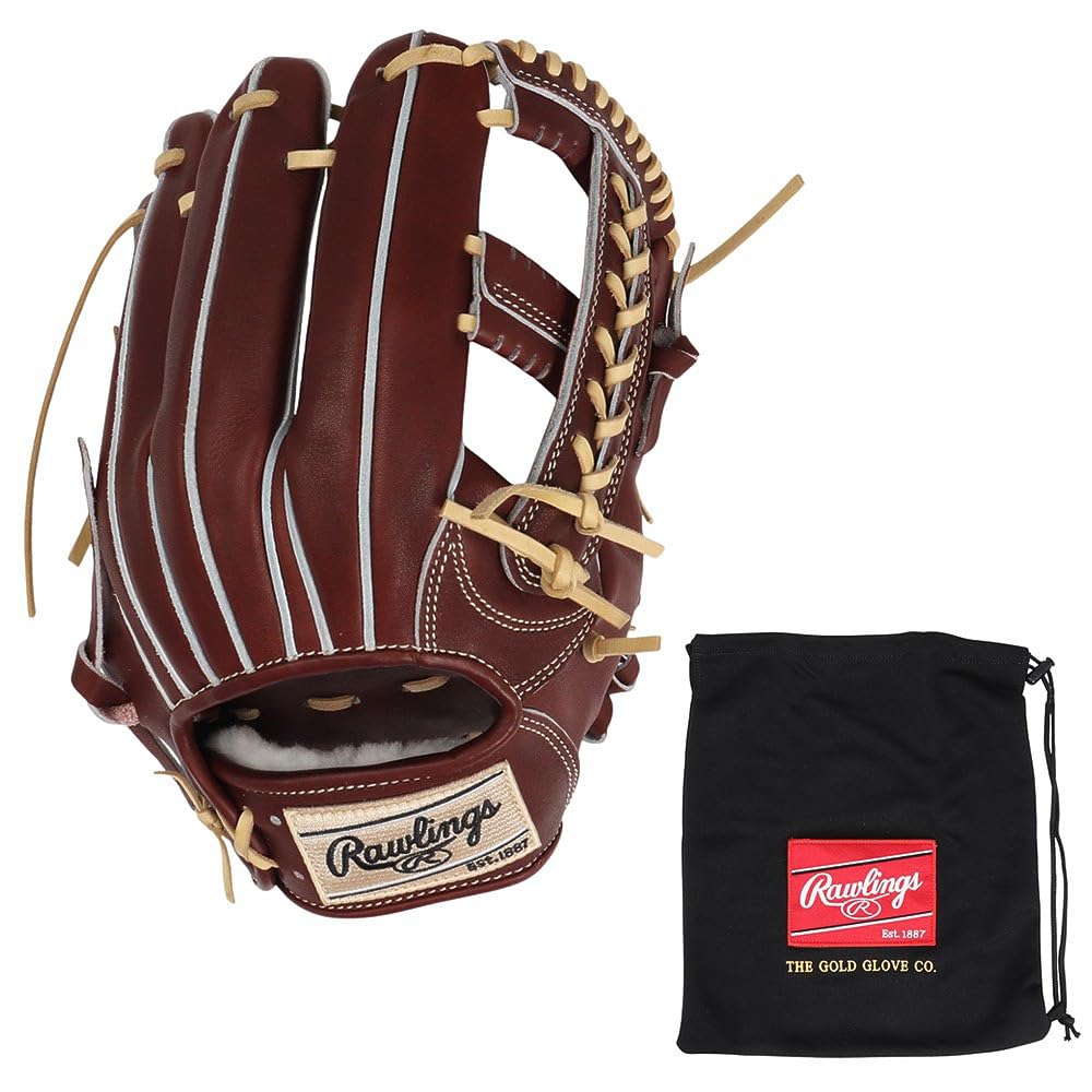 

Rawlings JAPAN GH5FHJK54 Baseball Throw HOH® Glove, Hardball, Infielder s, Burgundy, 11.5 inches, Right-Handed