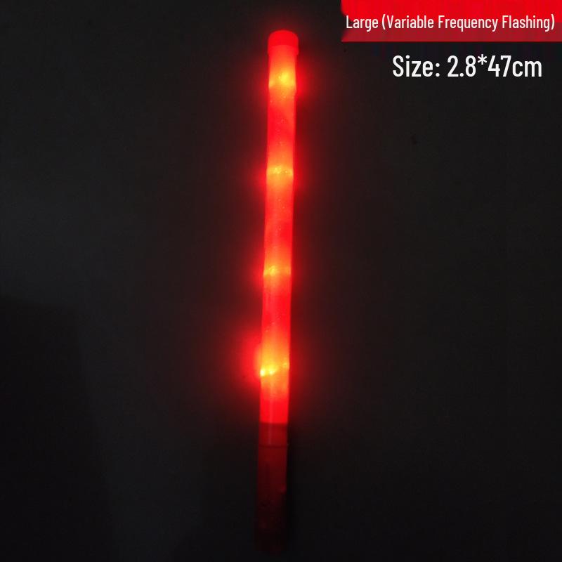 LED Colorful Flashing Glow Sticks - Silver Light-Up Concert Support Props