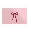 Bow Decor Non-Slip Bathroom Mat - Absorbent, Easy to Clean, Dirt-Resistant