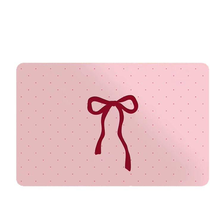 Bow Decor Non-Slip Bathroom Mat - Absorbent, Easy to Clean, Dirt-Resistant