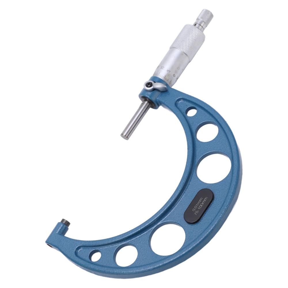 0.01mm Accuracy Thickness Gauge 75-100mm Range Precision Micrometer Measurement Tool For Machining
