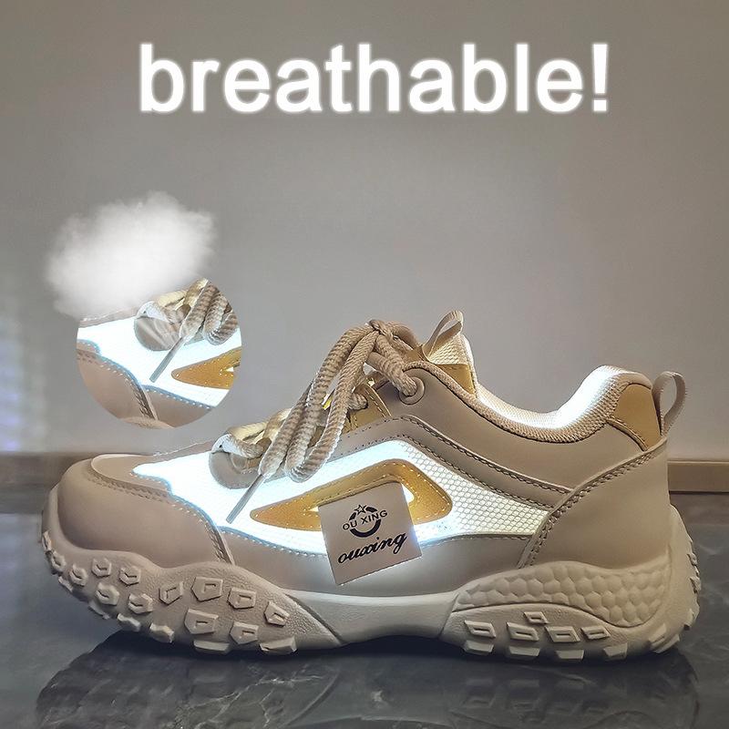 New Dad Shoes for Women In Summer Student Sports Running Mesh Breathable and Leisurely