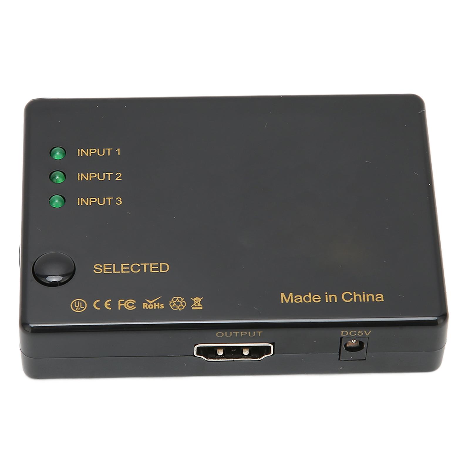 

Интерфейсный коммутатор HD-мультимедиа Интерфейсный коммутатор HD-мультимедиа 3 в 1 выход 4Kx2K с