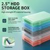 2,5-Zoll Festplatten-Aufbewahrungsbox, Geeignet für IDE/SATA Solid State Drives/Mechanische Laufwerke Schutz, Staubdicht Kratzfest