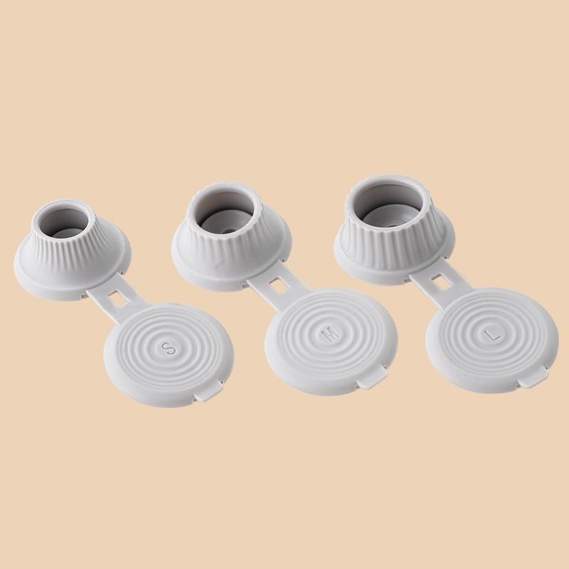 Inverted Bottle Caps Inverted Caps Flipping Bottle Set 3Pcs 3 Sizes Adapters Transfer Connector Get Every Drop Out Of Lotions