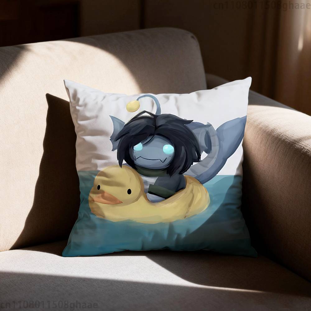 P-Pressure Sebastian Solace Pillow Case Square Double-Sided Printing Short Plush Sofa Cushion Cover Bedroom Bedside Pillow