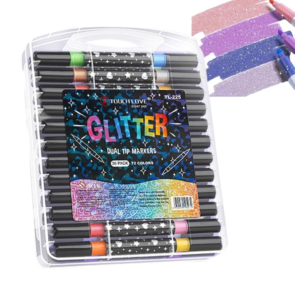 

Glitter Paint Pens Drawing Coloring Marker Colored Glitter Pens For Girls Kids Women Adults Easter Christmas Birthday School