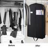 1PC Garment Bag For Travel Gusseted Suit Bags For Men With Handle Garment Bags Coats Jackets Shirts Hanging Storage Suit Cover