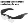Head-mounted Magnifying Glasses With Led Light For Reading Watchmaker Repair Usb Rechargeable Magnifier 1.5x 2.5x 3.5x 5.0x