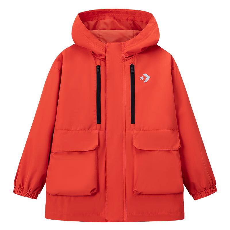 Converse Youth Hooded Waterproof Windbreaker Jacket