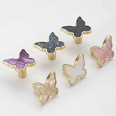 Úchyty Zásuvka Skříň Nábytek Kuchyňské Úchyty Pro Skříň Knoflík Dveře Zásuvka Nábytkový Knoflík Tvar Motýla Úchyt