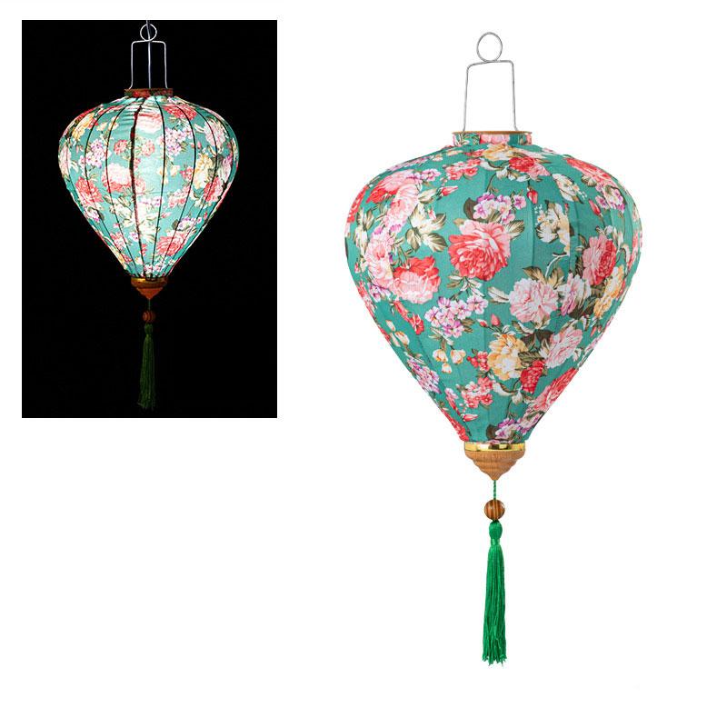 12/14 inch Classic Palace Lantern Vietnam Mid-autumn Silk Cloth Lantern New Year Chinese Spring Festival Party Hanging Decor