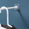 2pcs/set Curtain Rod Bracket Holders Hooks Self-Adhesive Curtain Rod Holders Clothes Hanger Bracket Accessories