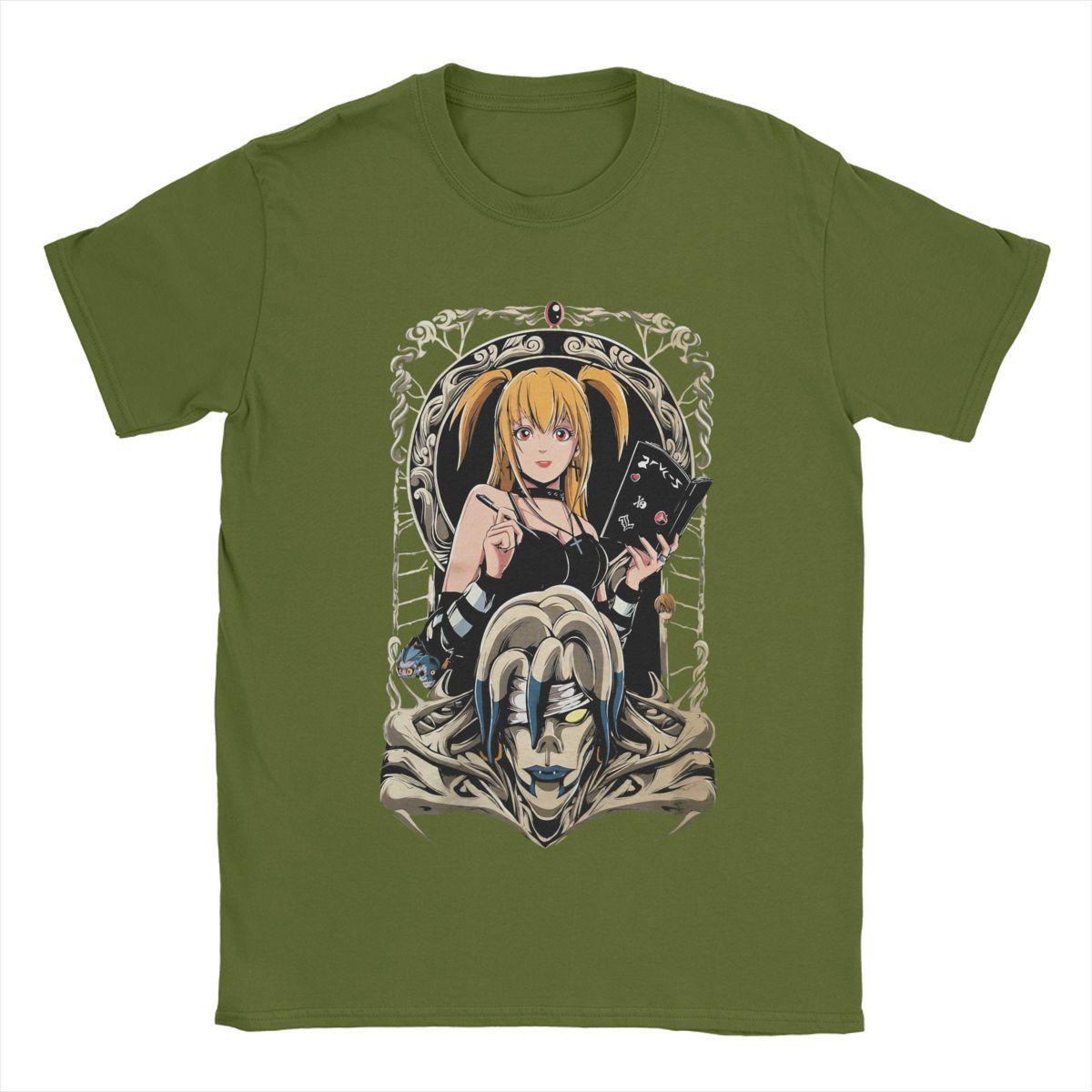 

Men T-Shirt Misa Amane DN Anime Vintage 100% Cotton Tee Shirt Short Sleeve T Shirt Crew Neck Clothing Printed 4XL